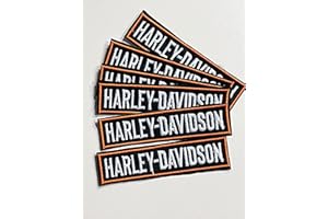 Marel - Parche Harley Davidson termoadhesivo bordado, 9 x 2,5 cm, réplica 1302