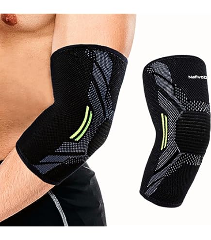 Gomitiere A Compressione Sibba - Protezione Gomito Per Sport - Taglia Unica Uomo/Donna - Nero