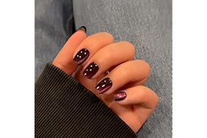 SXVME Pink Cat Eye Press on Nails Short, 30 Pcs Black False Nails Square, Sparkly Glitter Fake Nails Press on Short, Reusable Chrome Soft Gel Glue on Nails for Women