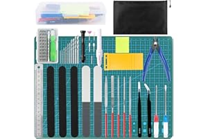 POKIENE 82 Pcs Model Making Tools, Professional Gundam Model Tools Kit, Basic Tools Craft Set Hobby Building Tools Kit for Gundam Car Model Building Repairing and Fixing