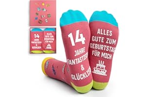 NxnChc Birthday Gifts Socks Girls and Boys Fashion Conscious Gift Box Novelty Ideal Funny Crew Children for Friends and Family Pink Black Blue Orange