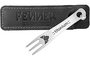 ‎FENNEK FENNEK Titan Pieker XL | in hochwertigem Lederetui | Made in Germany | Perfekt für Camping, Zelten, Urlaub, Festival, Bushcraft, Hiking | 1 Stück