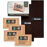 Boveda for Music | 2 vie di controllo dell'umidità grande Starter Kit per strumenti in legno a forma di arco | Include (4) ta