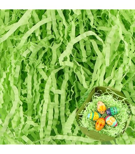 Paglia Per Cesti Decorativa - 200g, Carta Velina Tagliuzzata Oro, Per Pasqua, Regali E Composizioni - Foto 10