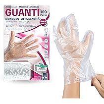 Guanti Usa E Getta In Plastica Trasparente, Senza Polvere, 100 Pezzi, Taglia Unica, Per Alimenti, Pulizie, Parrucchieri E Ristorazione - 3