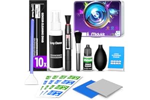 MIDUKIT Kamera reinigungsset mit objektiv reinigungsset, Sensor reinigungsset, sensorreinigung vollformat, Kamera Reiniger für Canon Sony Nikon Pentax DSLR Kamera mit Sensor-Reinigungsstift Lenspen Blasebalg