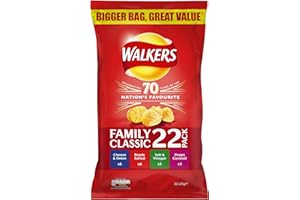 Walkers Lot de 22 chips classiques 25 g