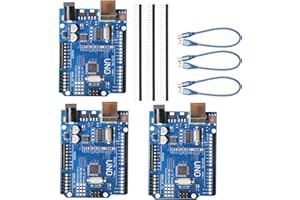 UNO R3 Microcontroller Development Board XTVTX 3 Pieces A-rduino UNO R3 Mega328 Board with USB Cable 16MHz 2KB SRAM Suitable for Micro ATX Construction Compatible A-rduino