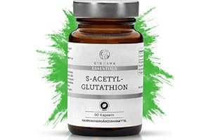 ‎QIDOSHA QIDOSHA® S Acetyl Glutathion Kapseln, stabilisiert durch Acetylierung & besser bioverfügbar als einfaches L-Glutathion, 250mg/Kapsel, 60 Stk/Glas, natürlich aus Fermentation, S Acetyl Glutathion 250