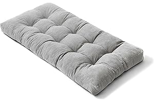 bananair - Futon Giapponese per 1 Persona, Comodo e Spesso, Imbottitura in Schiuma - Velluto a Coste Larghe, Morbido ed Elegante - Con Cinghia, Materasso Pieghevole Pratico (90x190 cm, Grigio Chiaro)