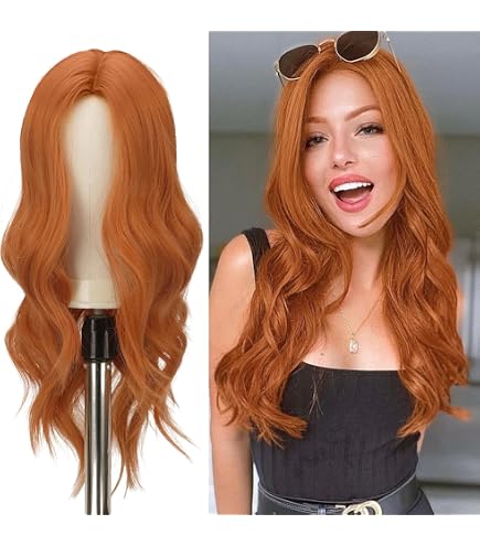 Parrucca Ondulata Marrone Haircube Da 26 Pollici, Parrucca Sintetica Romantica E Bellissima Con Frangia Per Feste Ed Uso Quotidiano | SHEIN ALIA