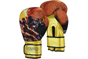 Islero Fitness Evo Gants de Boxe pour Enfant MMA Sac de Frappe en Gel Muay Thai Arts Martiaux Kick Boxing Sparring Entraînement Combat UFC 113,4 g 177,8 g