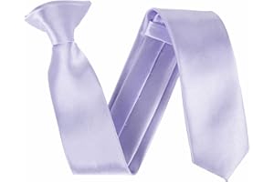 The Tie Company Kids Satin Clip On Ties - Lilac