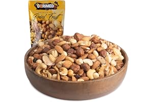 DORIMED Mélange de Fruits secs 1 Kg (Amandes,Noisettes,Noix de Cajou,Noix de Pecan,Noix du Brésil et Cerneaux de Noix ) , sac refermabe