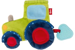 Sigikid, Filles et Garçons, Tissu d'Activité Crépitant, Tracteur, Vert/Bleu, 42301