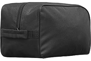 NORTH SKIN Sports Shoe Bag Water Resistant Gym Football Rugby Cricket Golf Boot Bag Travel Storage Dust Proof Portable Plain Kit Fitness Organiser with Inner Pocket (Blck)