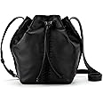 The Sak Women's Ivy Leather Drawstring Bucket, Black, One Size