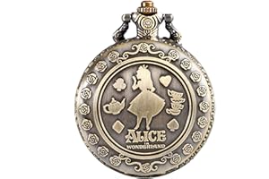 CokinkiDs Quartz Pocket Watch for Men - Planet Dial Necklace Gift