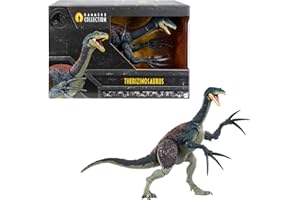 Mattel Jurassic World Dominion - Terizinosauro Hammon Collection, dinosauro dal design premium con occhi in vetro e artigli snodati, 25 articolazioni, giocattolo per bambini, 8+ anni, HXP73