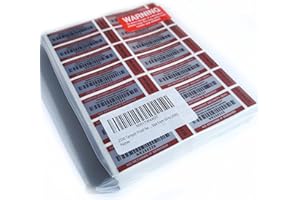 ICEBLUEUK Tamper Proof No Return Security Stickers Labels with Unique Barcodes and Serial Numbers (308)