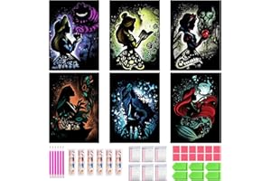 OSLEY Diamond Painting, 6 Pack DIY 5D Diamond Painting für Erwachsene und Kinder, Diamond Painting Kits Malen nach Zahlen Wohnzimmer Bilder für Home Wall Decor (25x 35 cm)