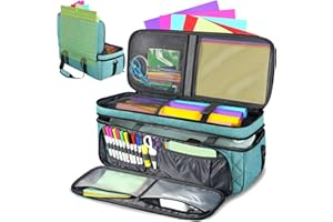 YOREPEK Double-Layer Carrying case for Punching Machine, Waterproof Carrying case, Bag with Cutting mat, Large Tote Bag Compatible