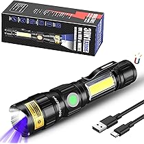 Torcia UV 365nm DARKDAWN - Ricaricabile USB-C, Per Macchie Urina Animali, Anti-Contraffazione - Foto 10