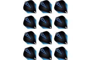 RED DRAGON Hardcore Radical Extra Épais Standard Fléchettes Dart Flights - 4 Jeux par Paquet (12 Vols au Total)