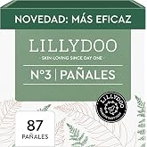 LILLYDOO Unbleached Cellulose Diapers, Size 3 (6+ kg), 87 pcs. | Paper packaging, without perfumes or lotions, dermatological