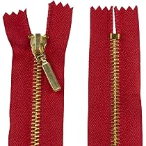 Lot De 10 Fermetures Éclair Métal - 18cm Non Séparables | Tirette Déco | Pour Jean, Veste, Couture