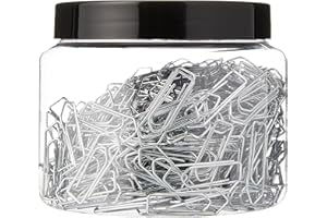 Wedo 90115040054 Lot de 400 trombones en métal galvanisé brillant 26 mm dans une boîte pratique