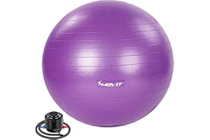 MOVIT Gymnastikball »Dynamic Ball« inkl. Pumpe, 55 65 75 85 cm, 7 Farben, Maximalbelastbarkeit bis 500kg, berstsicher, Fitness-Ball, Sitzball, Yogaball, Pilates-Ball, Balance