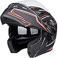 Flip-Up Helmet Motorcycle Helmet Dual Visor Sun Shield Flip up Modular Motocross DOT Approved Helmets