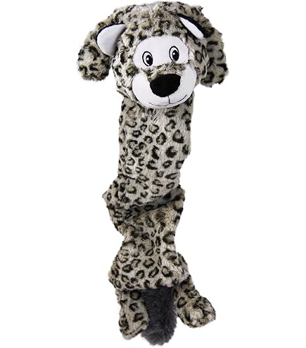 KONG Floppy Knots Jumbo XL - Giocattolo Per Cani A Forma Di Ippopotamo, Peluche Gigante Con Corda Interna E Doppio Squeaker
