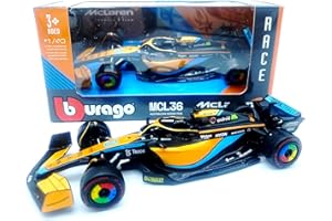 HTLNUZD Bburago F1McLaren MCL36 #3 Daniel Ricciardo 1/43 MCL36 #3 Formula One Modèle de voiture de collection en alliage moulé sous pression (standard MCL36 #3)