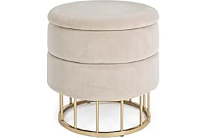 Fashion Commerce Pouf contenitore Pavlina, Beige