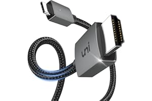 uni Kabel USB C na HDMI 0,9 m 4K, USB typu C do HDMI [kompatybilny z Thunderbolt 3] do domowego biura, kompatybilny z MacBook Pro, iPad Pro 2020, iMac, Samsung S21, XPS, Huawei Mate 40 itp., 0,9 m