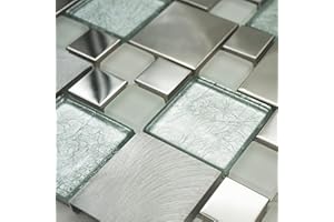 TOTAL LOOK DESIGN TILES AND INTERIORS Onyx White Mosaic Tiles Sheet for Walls and Floors Bathrooms Kitchens