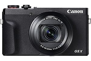 Canon PowerShot G5 X Mark II - Cámara Digital (20.1 MP, Pantalla táctil LCD Plegable de 7.5 cm, Pantalla abatible, WLAN, Zoom de 5X, 4K, CMOS) Negro
