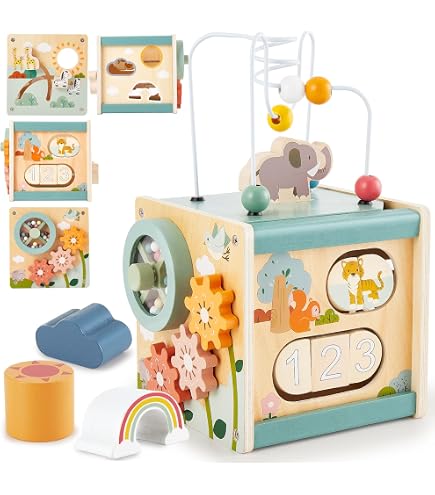 LeapFrog VTech Cubo Multiformas Animales – Juguete No Electrónico Con 12 Actividades Para Bebés +12 Meses, Versión Español