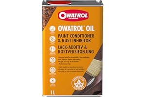OWATROL | Rostschutz Öl 1 Liter | Transparentes Korrosionsschutz Öl für KFZ, Metall, Kunststoff, Glas & Holz | Rostumwandler & Haftgrund | Grundierung Autolack