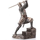 Veronese Design 12 in&ccedil; Ha&ccedil;lı Tapınak Ş&ouml;valyesi Wielding B&uuml;y&uuml;k Kılı&ccedil; Soğuk D&ouml;k&uuml;m Re&ccedil;ine Bronz Kaplama Heykel/Biblo Ev Dekorasy