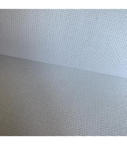 Aida-Stoff 14-fädig Dunkelgrau - Kreuzstich Stoff 73x99cm