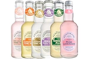 WINE AND MORE Fentiman's - Lot Ginger ale + Yuzu oriental + Premium Indian + Valencian Orange + Rose Lemonade + Pink Grapefruit - 6 * 20cl