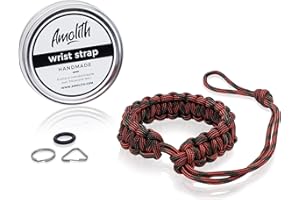 Amolith Kamera-Handschlaufe aus Paracord Flechtmuster: Cobra | Handgelenkschlaufe Kameraschlaufe Kameraband Trageschlaufe | AML-8315
