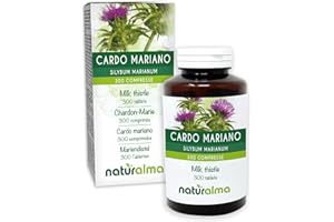 Cardo mariano (Silybum marianum) erba e frutti Naturalma - 150 g - 300 compresse - Integratore alimentare - Naturale e Vegano