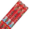 Hallmark Christmas Multipack Wrapping Paper, Pack of 3, 4M Each, Red Disney 100 Design