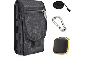 IJHYGD Riñoneras Hombre Mobile Phone Bag Bolso Cintura Hombre Mariconeras para Tactica para Cinturon Bolsos Pequeños Peque para Móvil Rabajo Riñonera Mosquetón y Cuerda de Caja de Almacenamiento Gratis