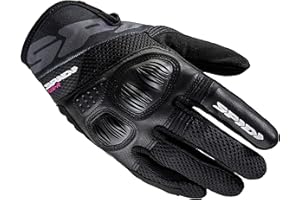 SPIDI, Flash-R Evo Lady, Guanti Moto per Donna, Protettivi e Resistenti, Guanti Moto Estivi Impermeabili e Antiscivolo, con Touchscreen Capacitivo, Peso Medio 0, 1 kg