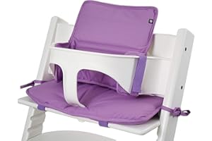 Tinydo® Hochstuhl-Sitzkissen Violett passend für Stokke Tripp Trapp - Sitzverkleinerer-Kissen mit XXL Dämpfung ohne Verrutschen (Violett)